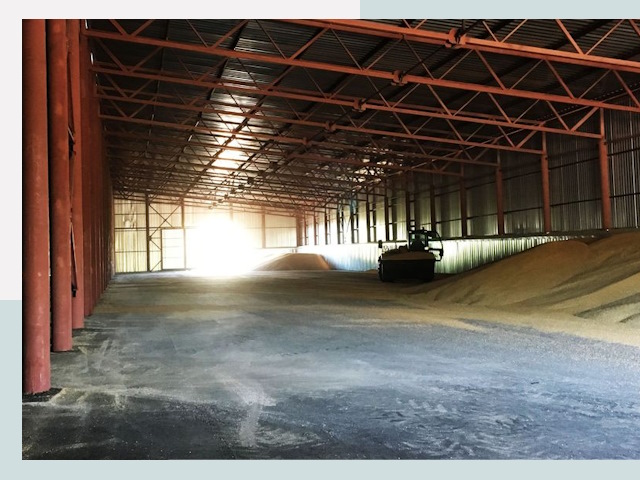 Строительство зернохранилищ в Губахе