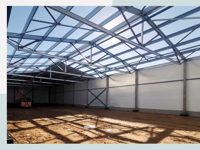 Строительство сенохранилищ в Губахе