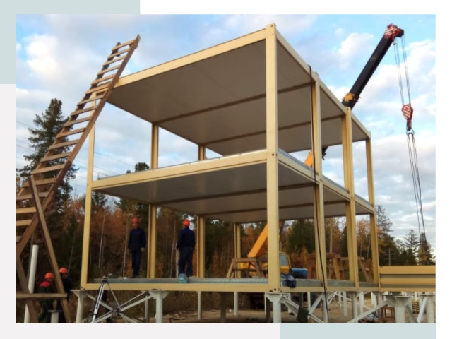 Строительство модульных здания Губаха