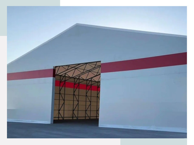 Быстровозводимые ангары в Губахе