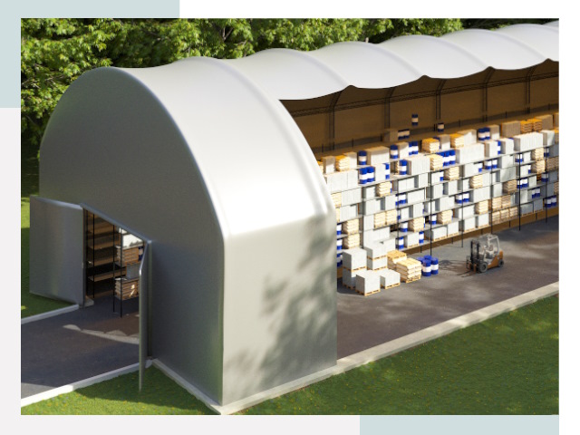 Тентовые ангары в Губахе