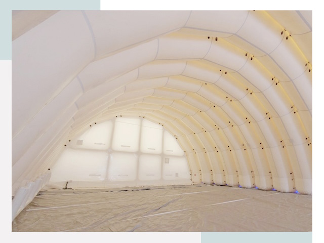 Пневмокаркасные ангары в Губахе