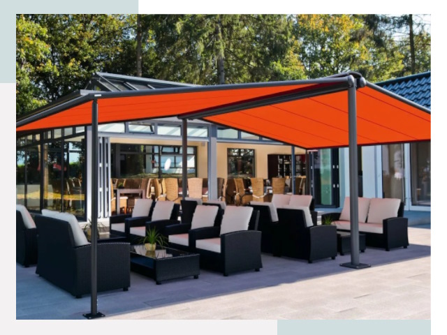 Навесы для кафе и ресторанов в Губахе