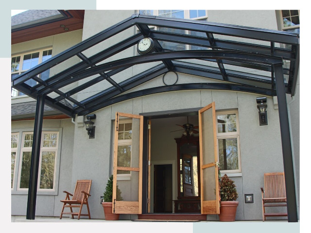 Козырьки металлические в Губахе